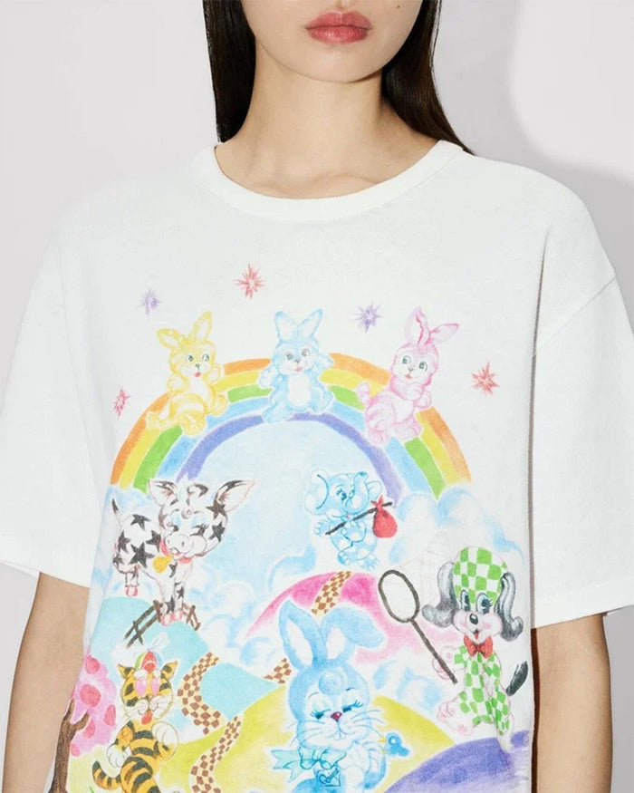 T-Shirts Kenzo "Cartoon" Graphic Men's T-Shirt - FG55TS2134SK-02