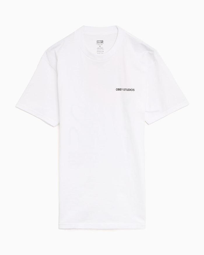 T-Shirts OBEY Clothing Moves Of Life Graphic Men's T-Shirt - 165264343-WHT