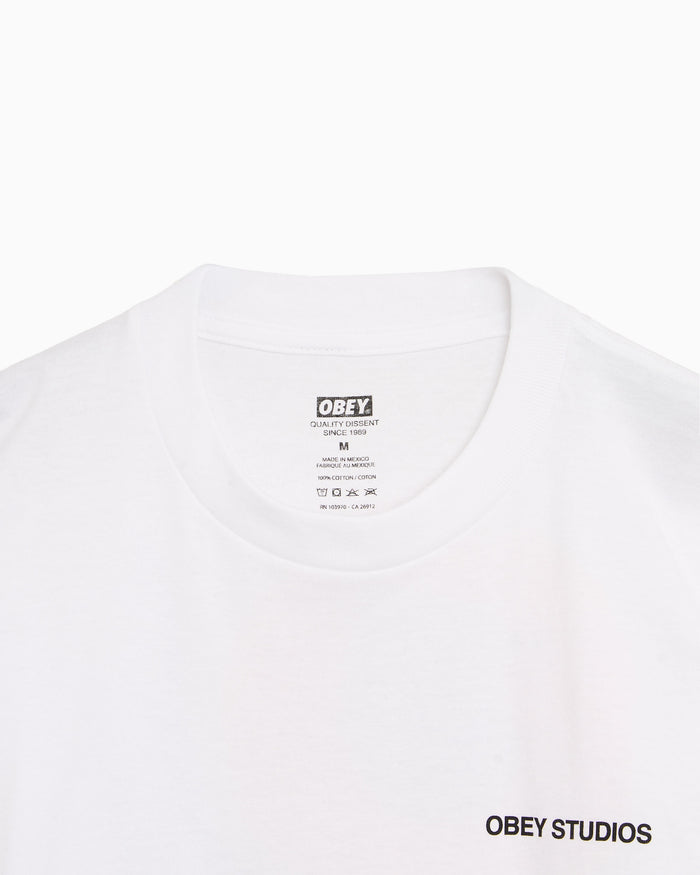 T-Shirts OBEY Clothing Moves Of Life Graphic Men's T-Shirt - 165264343-WHT