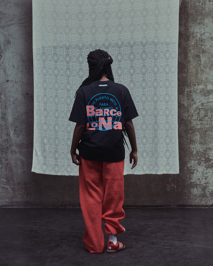 T-Shirts adidas Originals x Bad Bunny DtMF Tour Merch "Barcelona" Heavyweight Graphic Oversize Unisex T-Shirt - KW8064