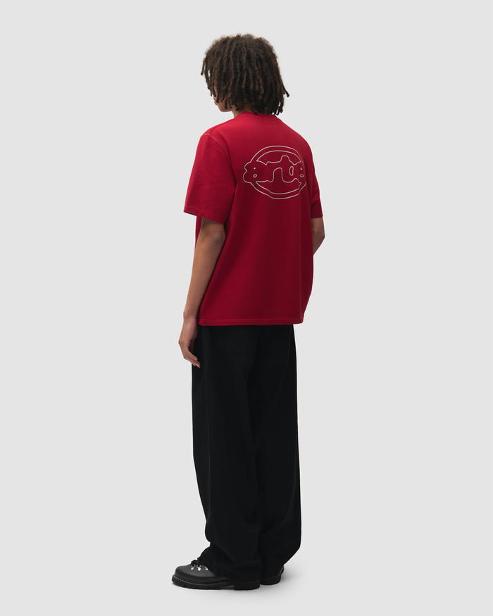 T-Shirts Arte Antwerp Emblem Graphic Relaxed Men's T-Shirt - AW26-147T-Red