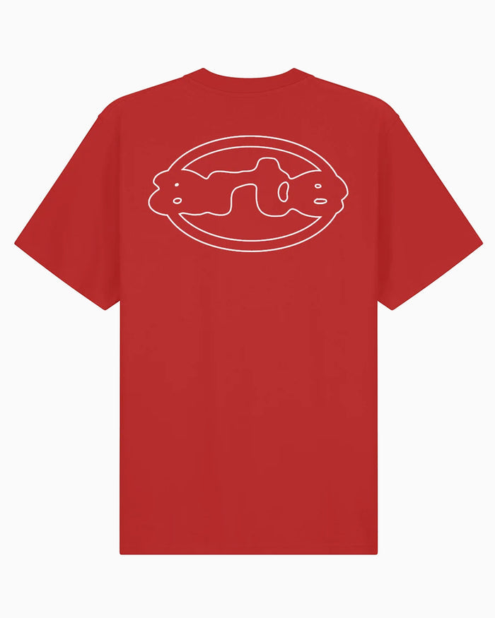 T-Shirts Arte Antwerp Emblem Graphic Relaxed Men's T-Shirt - AW26-147T-Red