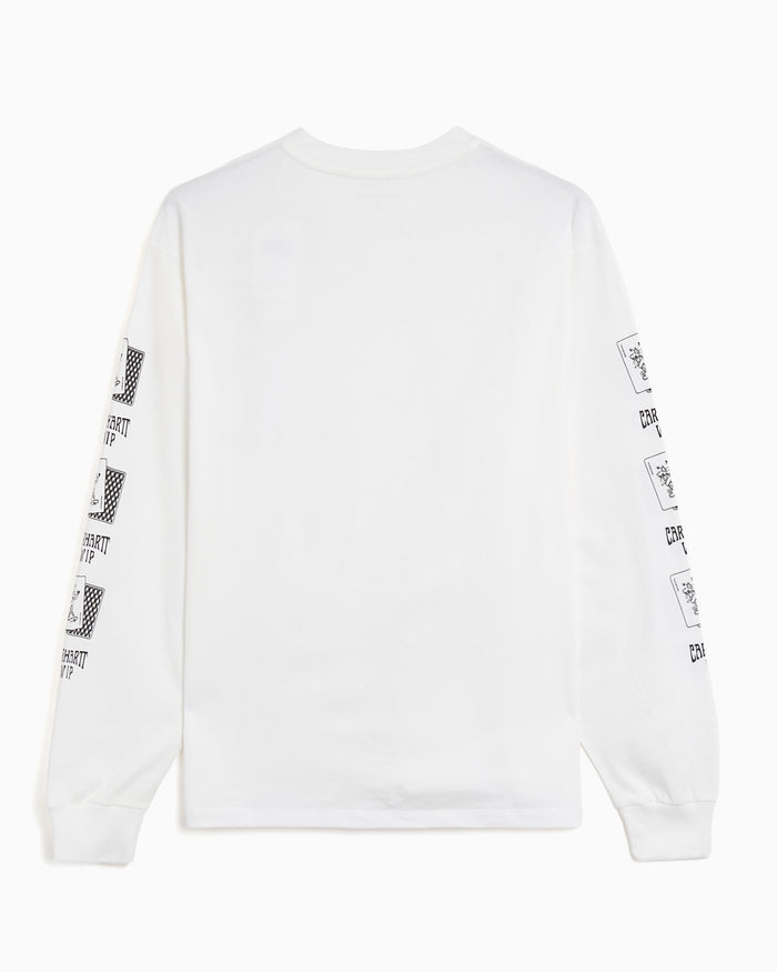 T-Shirts Carhartt WIP Playing Cards Graphic Long-Sleeved Relaxed Women's T-Shirt - I036917-02XX