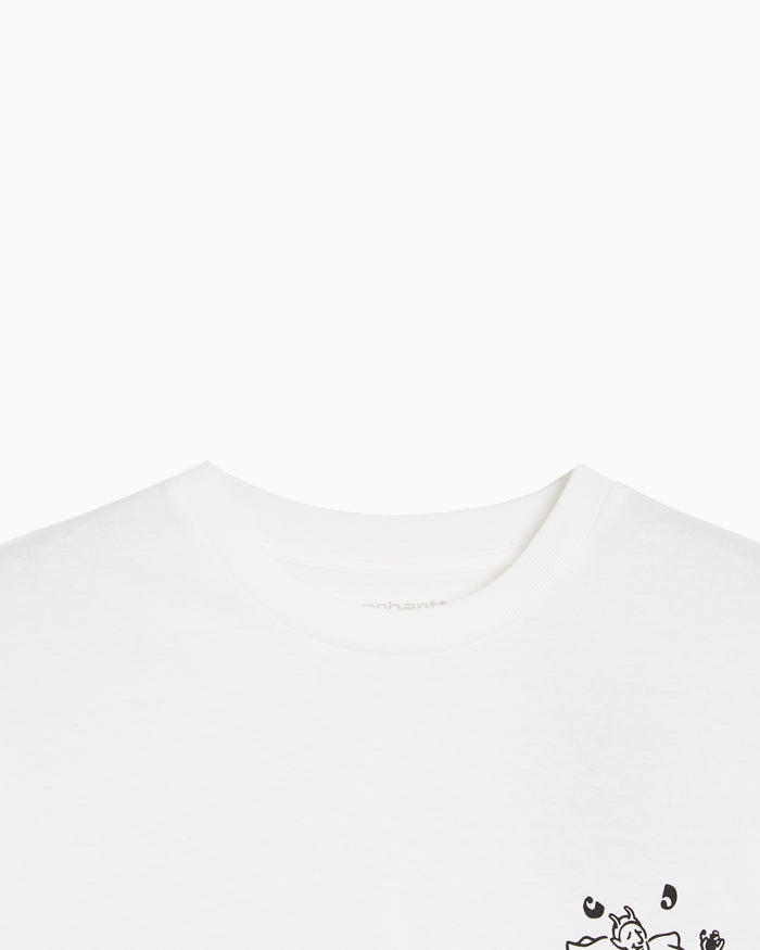 T-Shirts Carhartt WIP Playing Cards Graphic Long-Sleeved Relaxed Women's T-Shirt - I036917-02XX