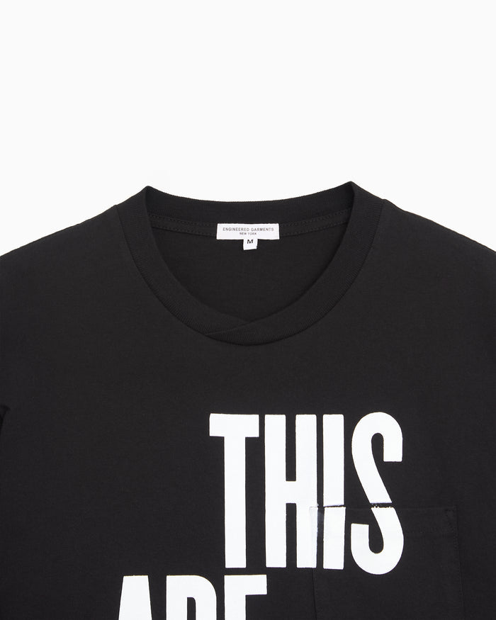 T-Shirts Engineered Garments "Cross" Graphic Long-Sleeved Relaxed Men's T-Shirt - 26S1H057-NP221