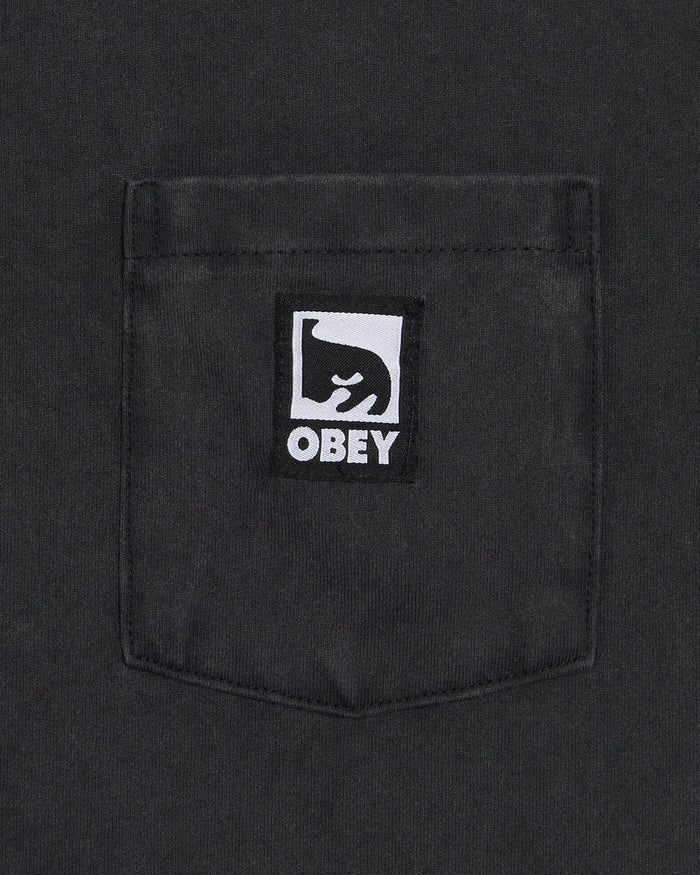 T-Shirts OBEY Clothing Post 2fer Graphic Long-Sleeved Relaxed Men's T-Shirt - 131030150-DUBL
