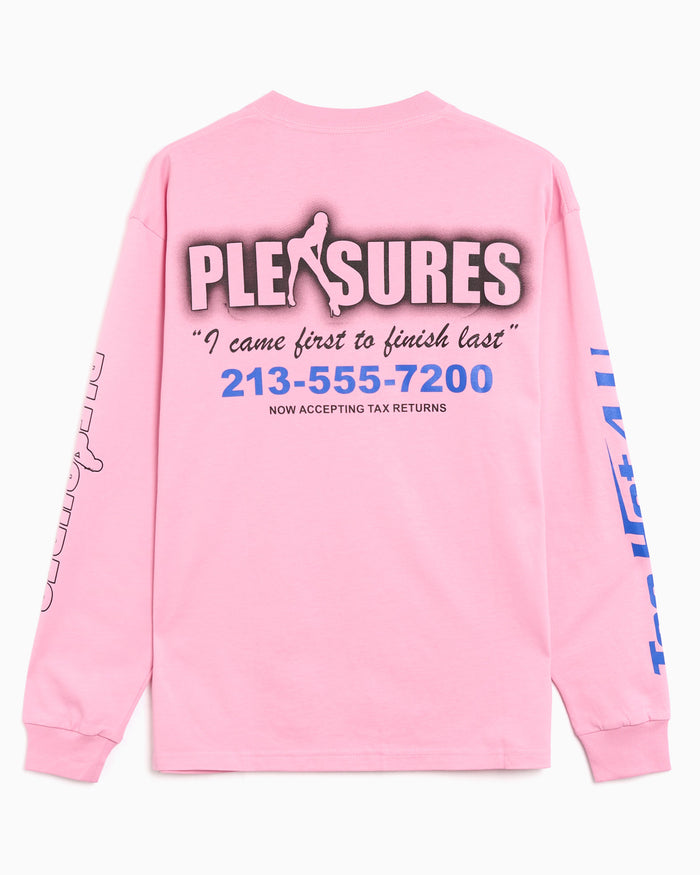 T-Shirts Pleasures Hot 4 U Graphic Long-Sleeved Relaxed Men's T-Shirt - P26SP054-PINK