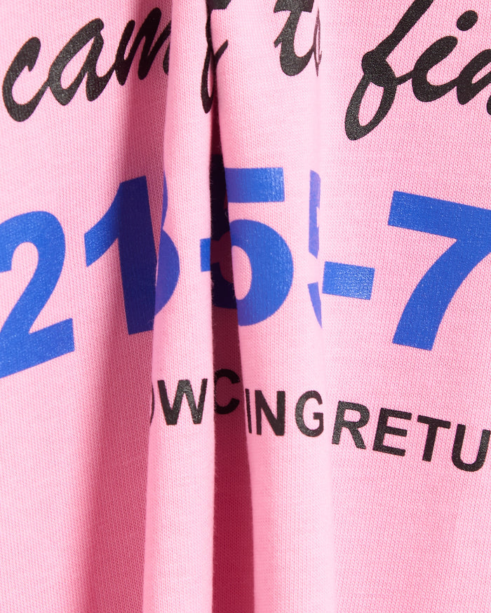 T-Shirts Pleasures Hot 4 U Graphic Long-Sleeved Relaxed Men's T-Shirt - P26SP054-PINK