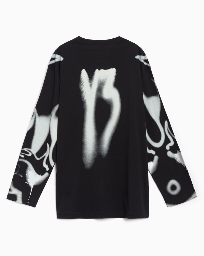 T-Shirts Y-3 Chito Graphic Long-Sleeved Relaxed Women's T-Shirt - KQ8582