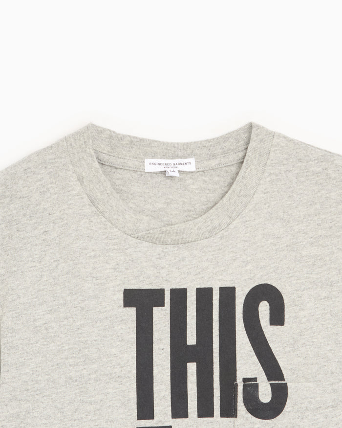 T-Shirts Engineered Garments "Cross" Graphic Relaxed Men's T-Shirt - 26S1H010-NP211