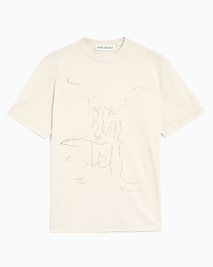 T-Shirts Our Legacy Endless Wedding Graphic Relaxed Men's T-Shirt - M4266BE