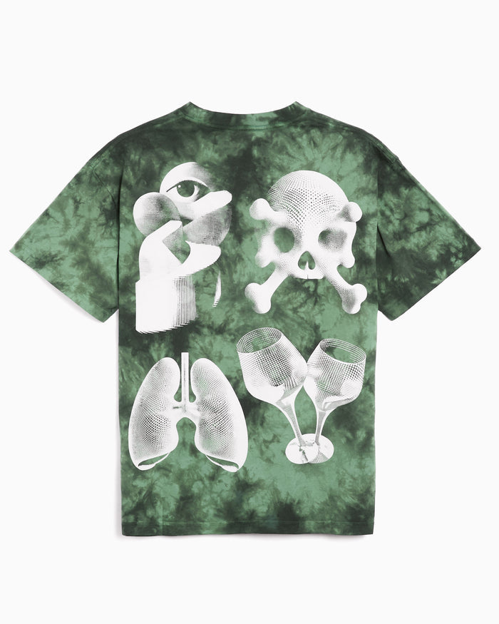 T-Shirts Pleasures Disfunction Graphic Relaxed Men's T-Shirt - P26SP057-GREENDYE