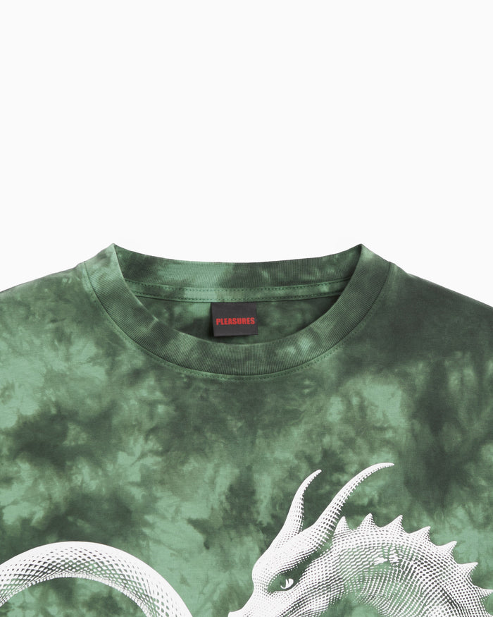 T-Shirts Pleasures Disfunction Graphic Relaxed Men's T-Shirt - P26SP057-GREENDYE