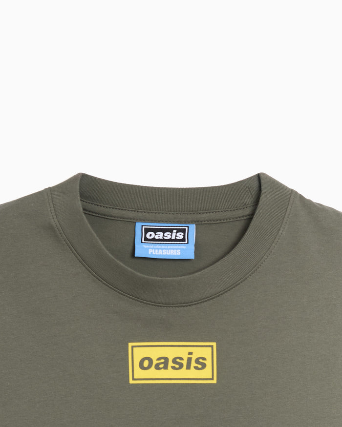 T-Shirts Pleasures x Oasis Nordique Graphic Relaxed Men's T-Shirt - P26OA008-FADEDBLACK
