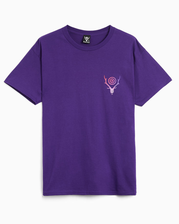 T-Shirts South2 West8 Gradation Graphic Relaxed Men's T-Shirt - SX751-A-Purple