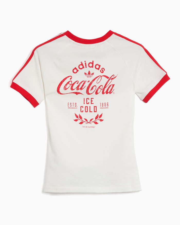 T-Shirts adidas Originals x Coca-Cola 3-Stripes Graphic Slim Women's T-Shirt - KY7559