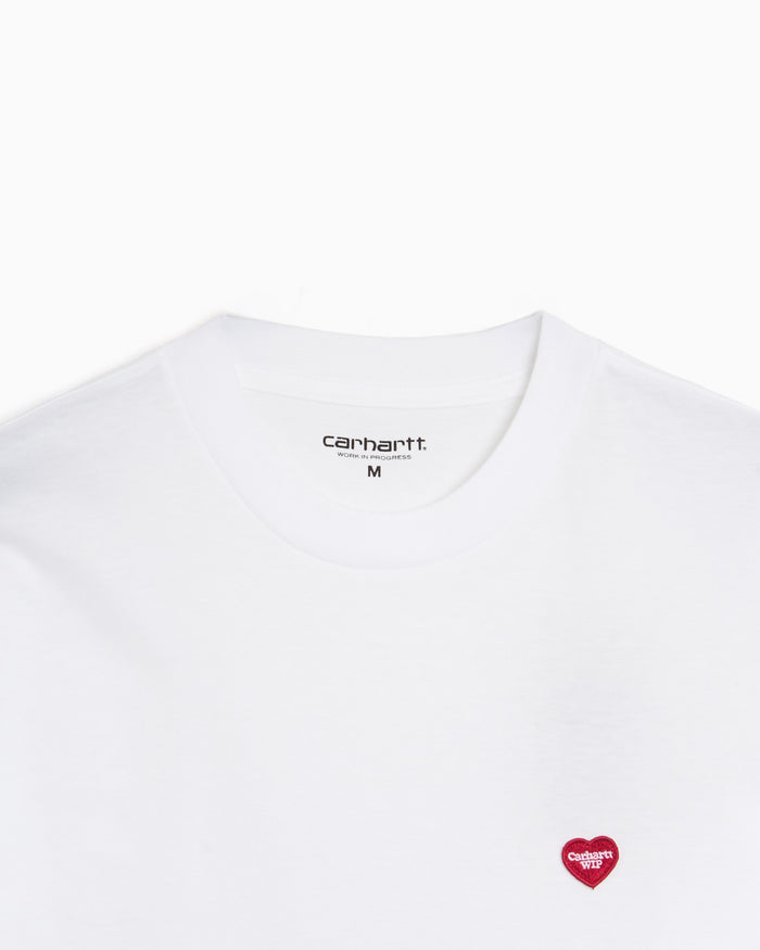 T-Shirts Carhartt WIP Small Heart Logo Relaxed Men's T-Shirt - I037116-1WZXX