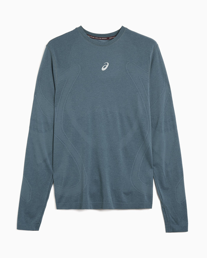 T-Shirts ASICS Road Seamless Logo Long-Sleeved Relaxed Men's T-Shirt - 2011D356-403