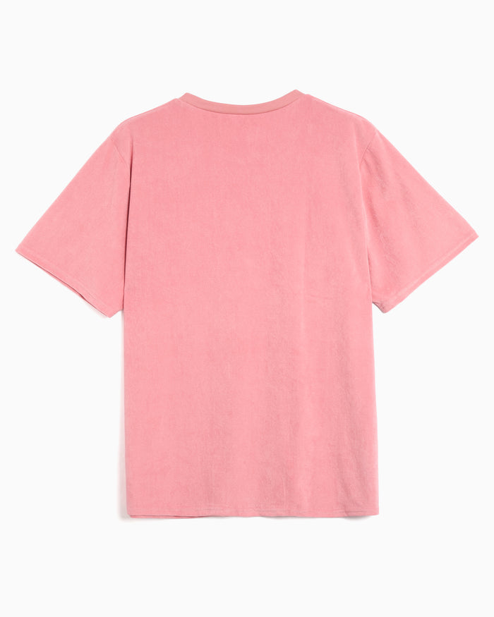 T-Shirts South2 West8 Round Pocket Logo Relaxed Men's T-Shirt - SX743-A-Pink