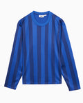 T-Shirts OBEY Clothing Bounds Mesh Striped Long-Sleeved Relaxed Women's T-Shirt - 231030141-BLU