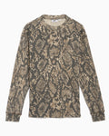 T-Shirts OBEY Clothing Post Thermal Animal Print Long-Sleeved Relaxed Men's T-Shirt - 131030146-DVRS