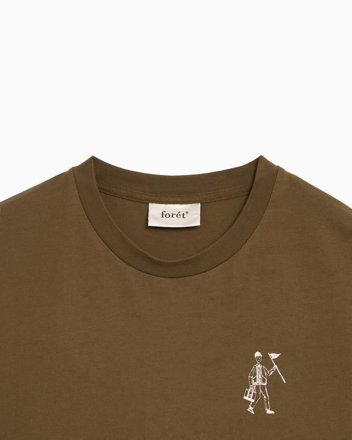 T-Shirts forét Walker Men's T-Shirt - F1021-ALGAEGREEN