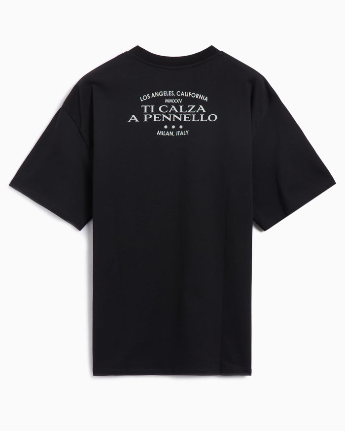 T-Shirts Pleasures Alberto Men's T-Shirt Men's T-Shirt - P24IU008-BLACK