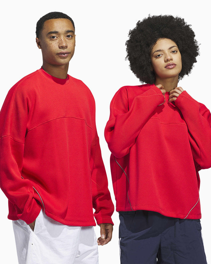 T-Shirts adidas Originals La Cienega Long-Sleeved Relaxed Unisex T-Shirt - JX6136