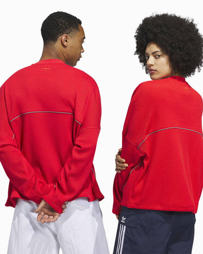 T-Shirts adidas Originals La Cienega Long-Sleeved Relaxed Unisex T-Shirt - JX6136