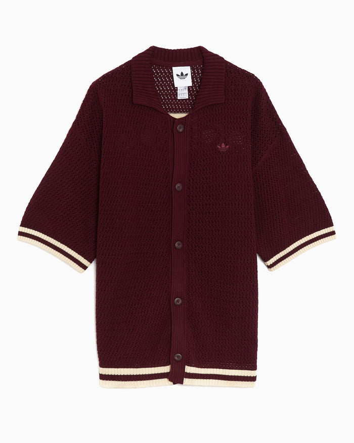 Jackets Coats adidas Originals "Munich" Crochet Logo Relaxed Men's Cardigan - KQ6977