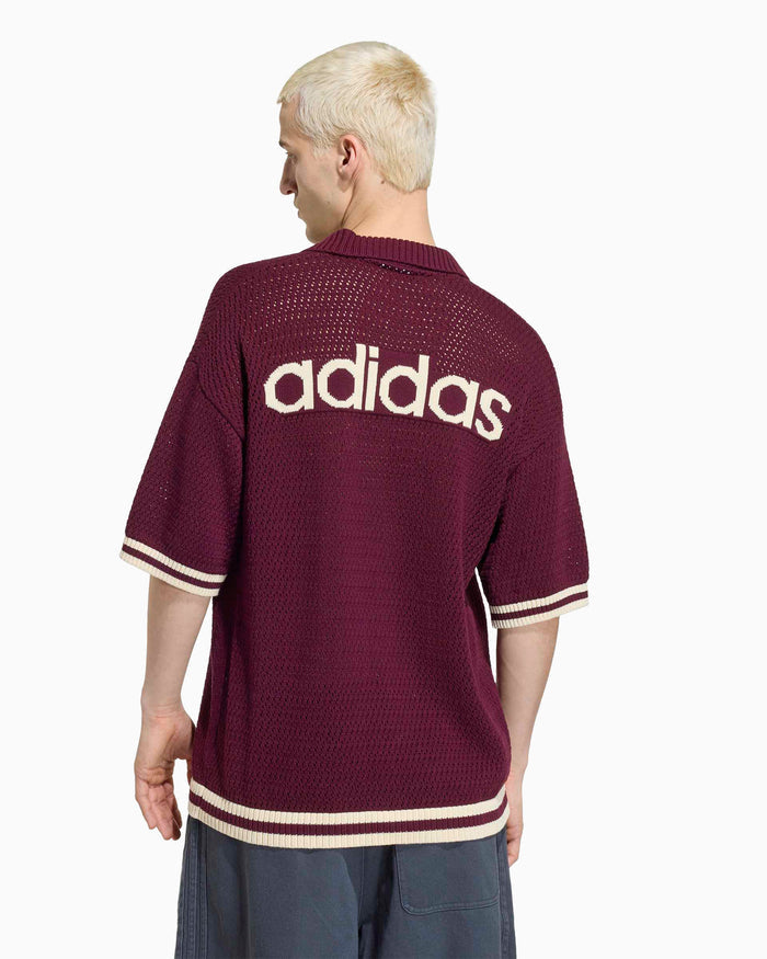 Jackets Coats adidas Originals "Munich" Crochet Logo Relaxed Men's Cardigan - KQ6977