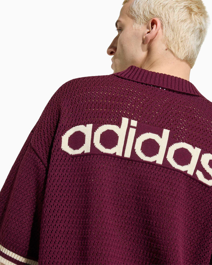 Jackets Coats adidas Originals "Munich" Crochet Logo Relaxed Men's Cardigan - KQ6977