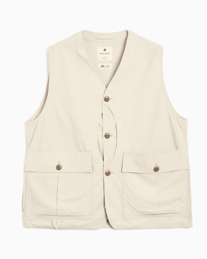 Jackets Coats Snow Peak Hybrid Takibi Relaxed Unisex Vest - 100261VT02-022