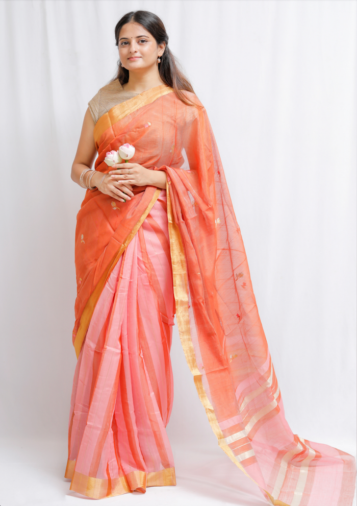 Chanderi Handwoven Saree