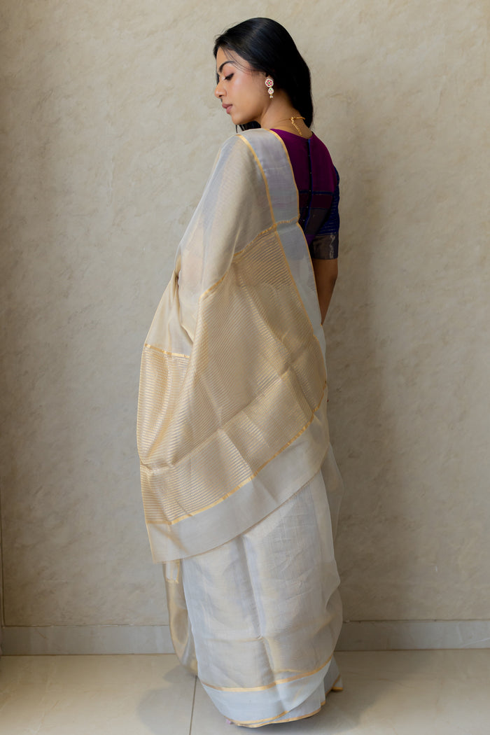 Chanderi Handwoven Saree