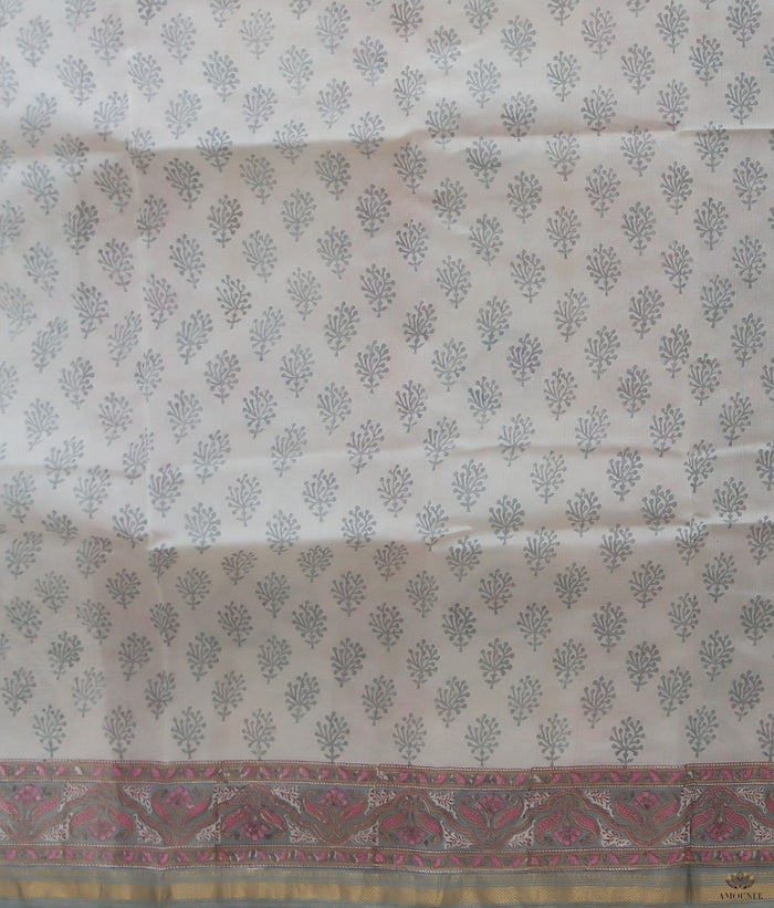 Chanderi Sanganeri Printed  Sarees