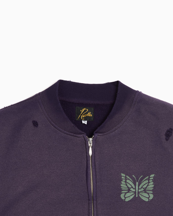 Jackets Coats Needles Deconstructed Logo Relaxed Men's Track Jacket - SX430-B-Purple