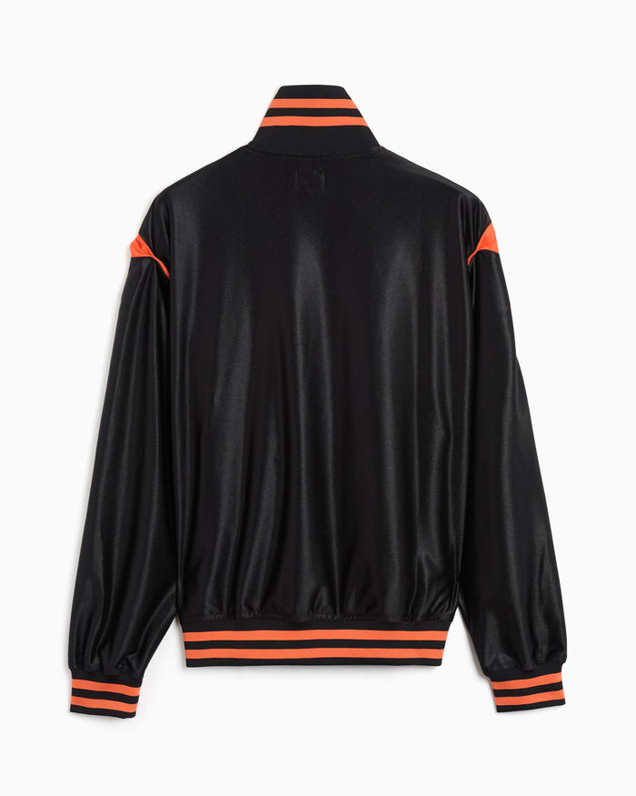 Jackets Coats Needles Tricot Sateen Logo Relaxed Men's Track Jacket - SX217-B-Black