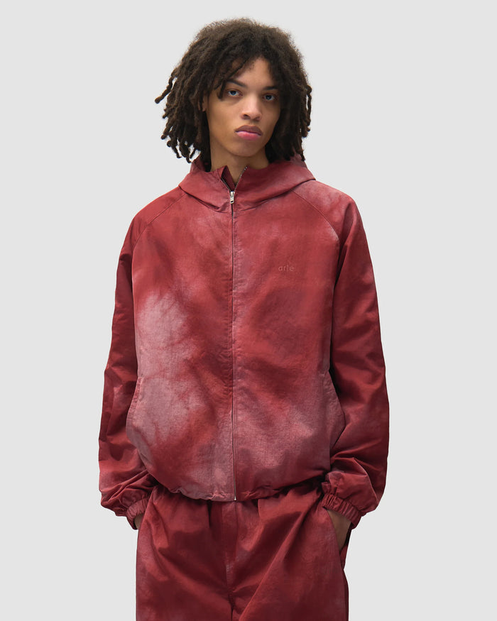 Jackets Coats Arte Antwerp Sunfade Aero with patches Relaxed Men's Track Jacket - AW26-106J-Bordeaux