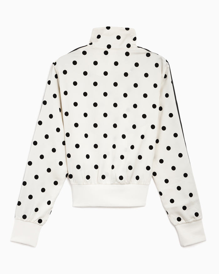 Jackets Coats adidas Originals Satin Polka Dots Crop Women's Track Jacket - KV1165