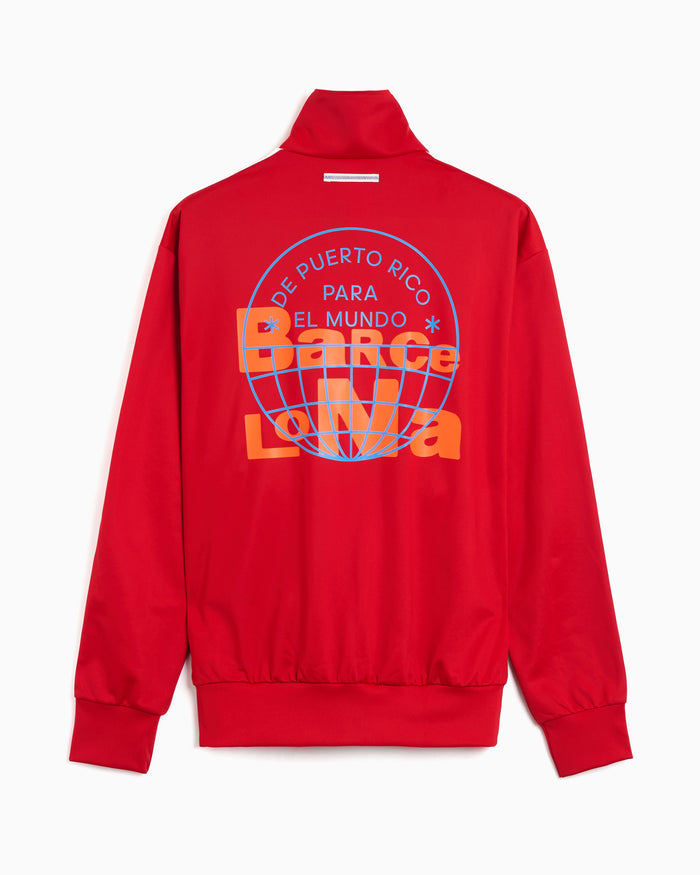 Jackets Coats adidas Originals x Bad Bunny DtMF Tour Merch "Barcelona" Firebird Relaxed Men's Track Jacket - LG9052