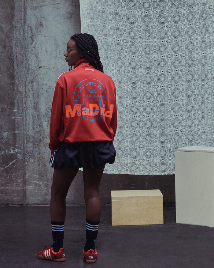 Jackets Coats adidas Originals x Bad Bunny DtMF Tour Merch "Madrid" Firebird Relaxed Men's Track Jacket - LG9055