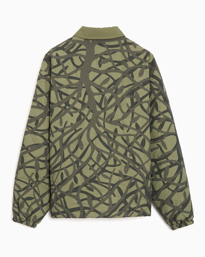 Jackets Coats by Parra A Forest Graphic Boxy Men's Quilted Jacket - 55200-GREEN