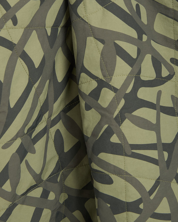 Jackets Coats by Parra A Forest Graphic Boxy Men's Quilted Jacket - 55200-GREEN