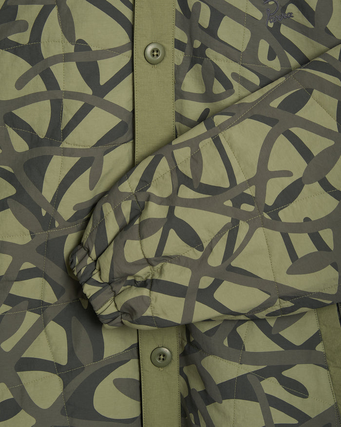 Jackets Coats by Parra A Forest Graphic Boxy Men's Quilted Jacket - 55200-GREEN