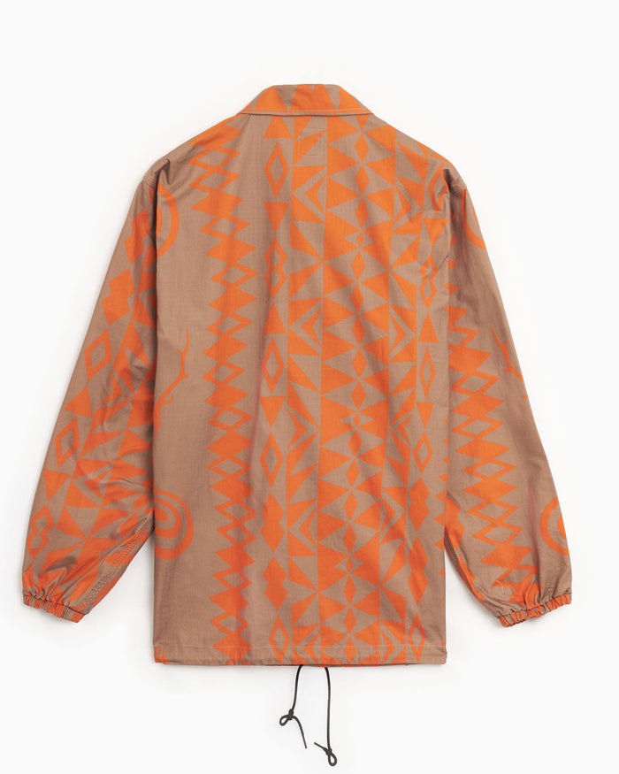 Jackets Coats South2 West8 Coach Graphic Relaxed Men's Light Jacket - QV547-A-Native ST