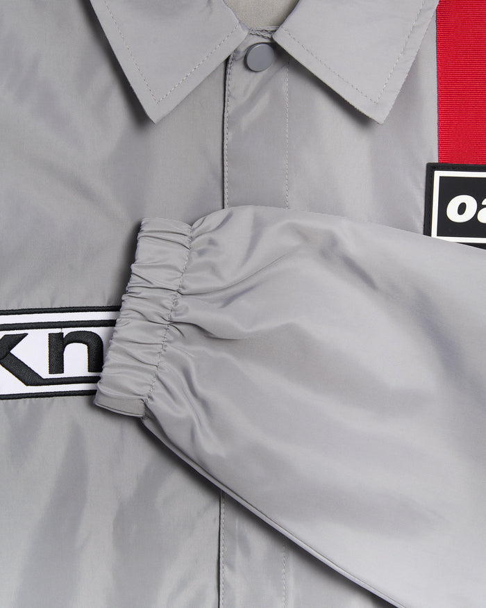Jackets Coats Pleasures x Oasis Supersonic Logo Men's Light Jacket - P26OA006-STEEL