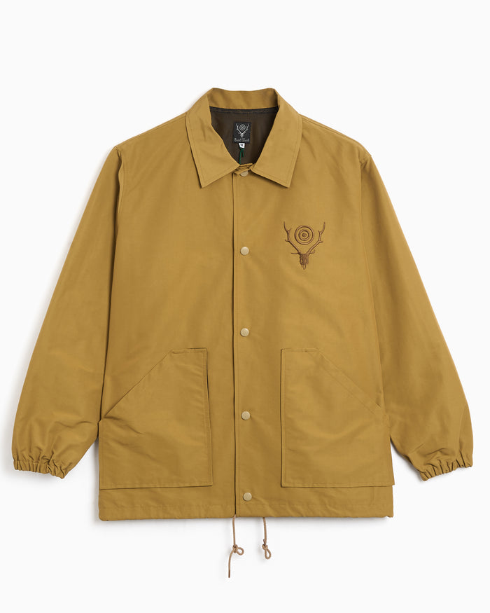 Jackets Coats South2 West8 Coach Logo Relaxed Men's Light Jacket - SX650-A-Khaki