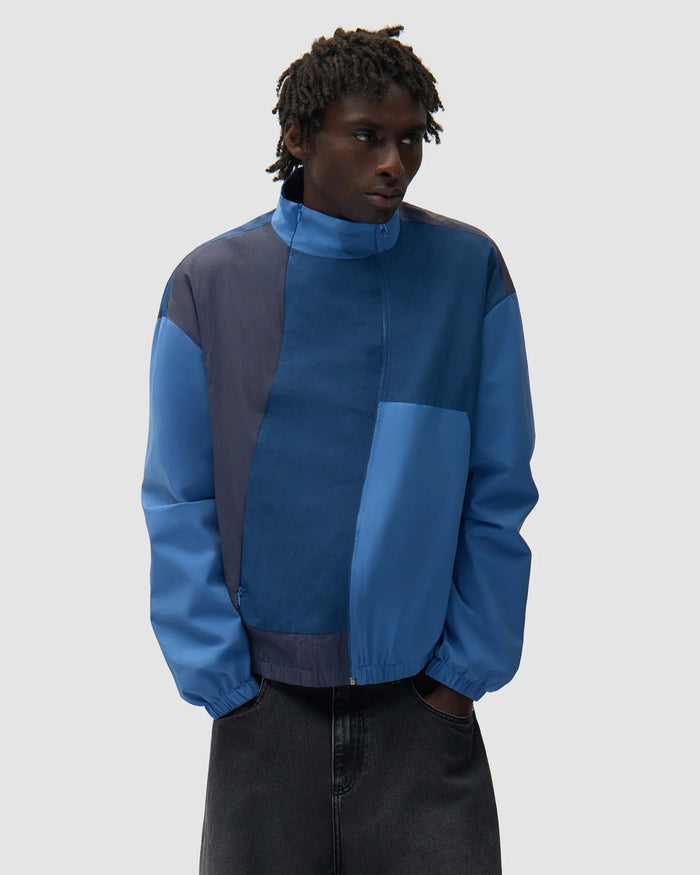 Jackets Coats Arte Antwerp Curve Zipper Relaxed Men's Light Jacket - SS26-037J-Blue