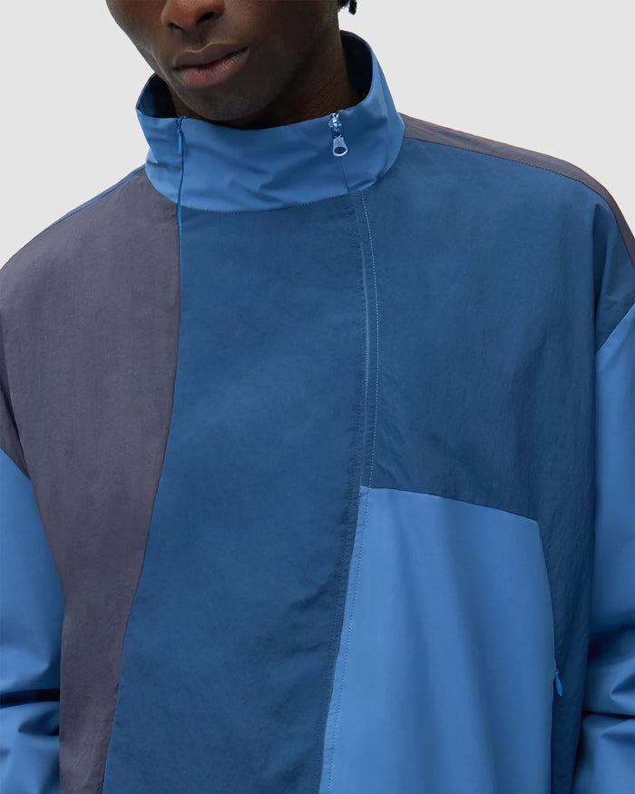 Jackets Coats Arte Antwerp Curve Zipper Relaxed Men's Light Jacket - SS26-037J-Blue